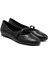 Kadın Babet 70P5 Frau Leather Ballet Flats With Strap 3