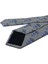 Kenley Style Gri Motif Desen Italyan Ipek Kravat İK1926 3