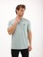 Erkek Regular Fit Polo Yaka Interlok T-Shirt 4