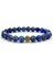 Zirkonyum Detaylı Şık Tasarım Lapis Lazuli Doğal Taş Bileklik | Sertifikalı 1