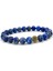 Zirkonyum Detaylı Şık Tasarım Lapis Lazuli Doğal Taş Bileklik | Sertifikalı 2