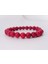 Unisex Kırmızı Howlite Doğal Taş Bileklik 1