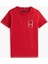 Erkek Çocuk Th Grafik Logo T-Shirt - Kırmızı 5
