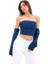 7357 Kot Crop-Mavi 5