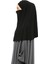 Hazır Türban Peçeli Pratik Eşarp Tesettür Nikaplı Hijab - Namaz Örtüsü Sufle (Xl) - Siyah 7
