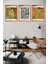 Ünlü Ressam Gustav Klimt 3' Lü Set, Çerçeve Görünümlü Modern Mdf Tablo 2
