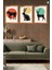 Animals Geometric 3'lü Set, Çerçeve Görünümlü Modern Mdf Tablo 1