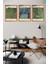 Gustav Klimt 3'lü Set, Çerçeve Görünümlü Modern Mdf Tablo , 2