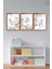Sevimli Kır Fidanlığı ve Kuş Temalı 3’lü Çerçeve Görünümlü Modern Mdf Tablo Seti –bebek ve Çocuk Od 2