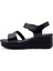2100-54 Kadın Sandalet Siyah 2