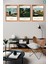 Ünlü Ressam Henri Rousseau 3' Lü Set, Çerçeve Görünümlü Modern Mdf Tablo 2