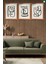 Bohem Çizgisel 3'lü Set, Çerçeve Görünümlü Modern Mdf Tablo 2