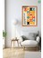 Bauhaus Sanatı 3'lü Set, Çerçeve Görünümlü Modern Mdf Tablo 3