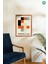 Bauhaus Sanatı 3'lü Set, Çerçeve Görünümlü Modern Mdf Tablo 5