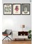 Keith Haring Dekorize 3'lü Set, Çerçeve Görünümlü Modern Mdf Tablo 2