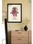 Keith Haring Dekorize 3'lü Set, Çerçeve Görünümlü Modern Mdf Tablo 4