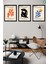 Dekoratif 3’lü Set Çerçeve Görünümlü Modern Mdf Tablo , 2