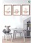 Sevimli Çiçek Desenli Kuzular 3’lü Çerçeve Görünümlü Modern Mdf Tablo Seti – Bebek ve Çocuk Odası De 1