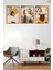 Bohem Duvar Dekoru 3'lü Set, Çerçeve Görünümlü Modern Mdf Tablo 2