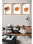 Minimalist Bohemian Duvar Sanatı 3'lü Set, Çerçeve Görünümlü Modern Mdf Tablo 2