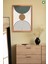 Geometric Boho Duvar Sanatı 3'lü Set Çerçeve Görünümlü Modern Mdf Tablo 4