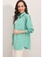 3900 Oversize Kareli Gömlek - Y.yeşil 4