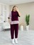 Munn Collection Kadın Kristal 2 Iplik Kumaş Yanları Çizgili Takım 3