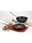 Net Çelik Inci Serisi 30 cm Wok Tava 3