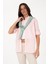 Kadın Açık Pembe Gömlek Desenli 50306390-VR078 1