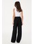 Kadın Siyah Pantolon (Kanvas-Chino) 50300357-VR046 4