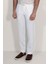 Keten Jogger+Ipli Lastlikli Pant. Beyaz 4