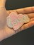 Ütü Ile Yapışan Pembe Love Yazılı Arma Dikiş Apike 6x4 cm 2