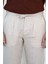 Keten Jogger+Ipli Lastlikli Pantolon Bej 4
