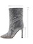 Best Siyah/gümüş Tekstil Kadın Topuklu Bot 4