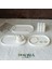 Dekoratif Beton Oval Tepsi | Minimal Takı & Mumluk Tepsi 1