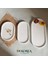 Dekoratif Beton Oval Tepsi | Minimal Takı & Mumluk Tepsi 2