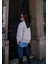 Munn Collection Cepli Bomber Ceket Mont - Beyaz 3