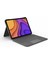 Slim Folio Touch iPad Air 11 inç (M2 ve M3) iPad Air 4. ve 5. Nesil ile Uyumlu Türkçe Klavyeli Kılıf - Koyu Gri 1