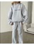 Munn Collection Nakış Işlemeli Üç Iplik Sweat Takım- Gri 3