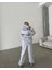 Munn Collection Nakış Işlemeli Üç Iplik Sweat Takım- Gri 4