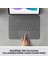 Combo Touch 12.9" iPad Pro 5. ve 6. Nesil ile Uyumlu Çok Yönlü Türkçe Klavyeli Kılıf - Gri 4