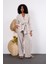 Açık Gri Oversize Kimono Takım 3