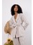 Açık Gri Oversize Kimono Takım 5