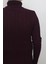 Fistan Store Erkek Bordo Desenli Spor Kesim Dar Kalıp Tam Balıkçı Yaka Kışlık Yünlü Kazak 4