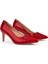 , Kadın Hakiki Deri Topuklu Ayakkabı 1511030Z2544 Kırmızı 2