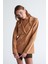 Styleboom x Peraluna Katherıne Blazer Çelik Örgü Klasik Kesim Düğmeli Blazer Kadın Triko Ceket - Camel 1