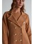 Styleboom x Peraluna Katherıne Blazer Çelik Örgü Klasik Kesim Düğmeli Blazer Kadın Triko Ceket - Camel 5