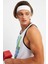 Erkek Spor Saç Bandı Sporcu Kafa Bandı Headband Tenis Gym Ter Bantı Spor Fitness Saç Bantları Beyaz 3