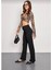 Munn Collection Siyah Palazzo Pantolon Oversize Kesim - Siyah 3