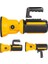 Powermaster MX-W5164-3 Kırmızı Mavi Çakarlı Cob Ledli Şarjlı Kamp El Feneri Işıldak 2
